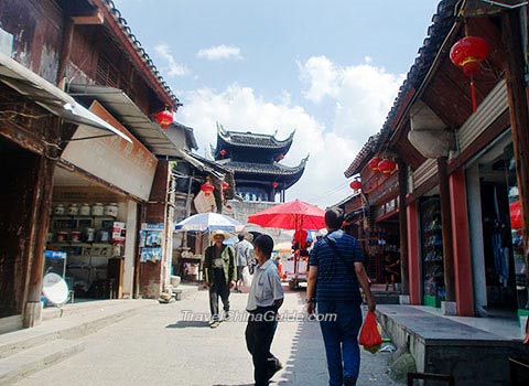 The business street of Qingyan Town